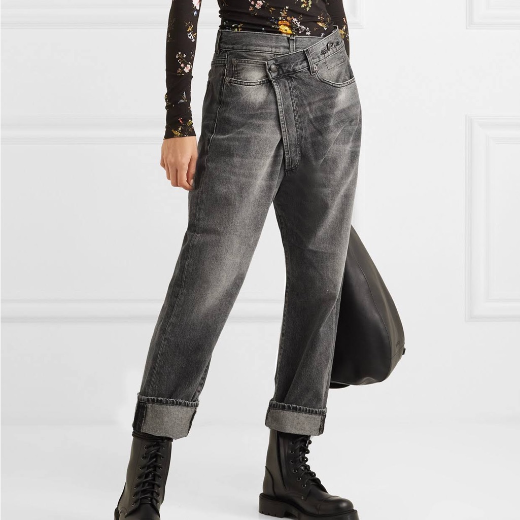 New R13 Crossover Jeans Leyton Black Size 25